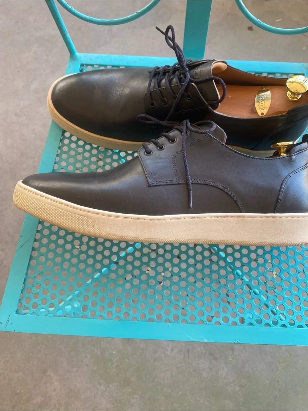 Men's Black Casual Lace-Up Shoes - Unbranded